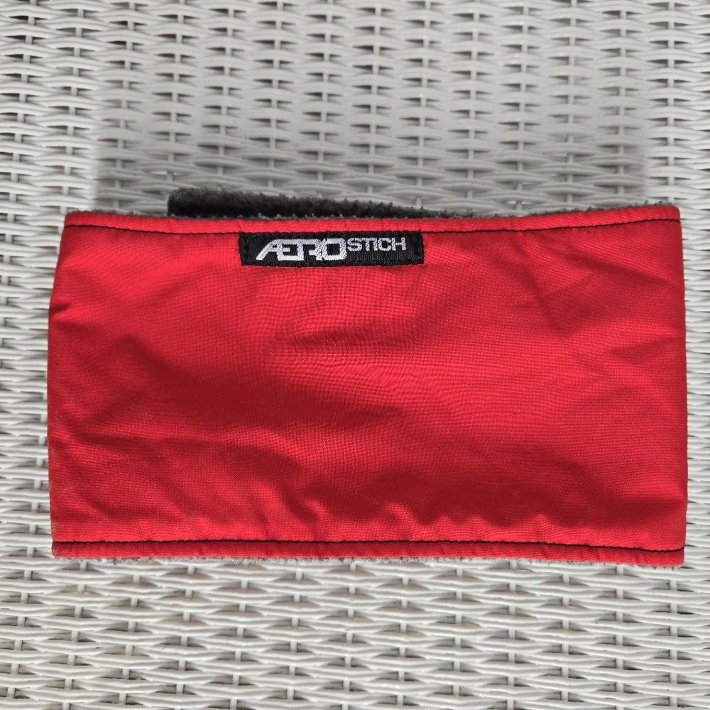 Red Aero Stitch Wrap Headband